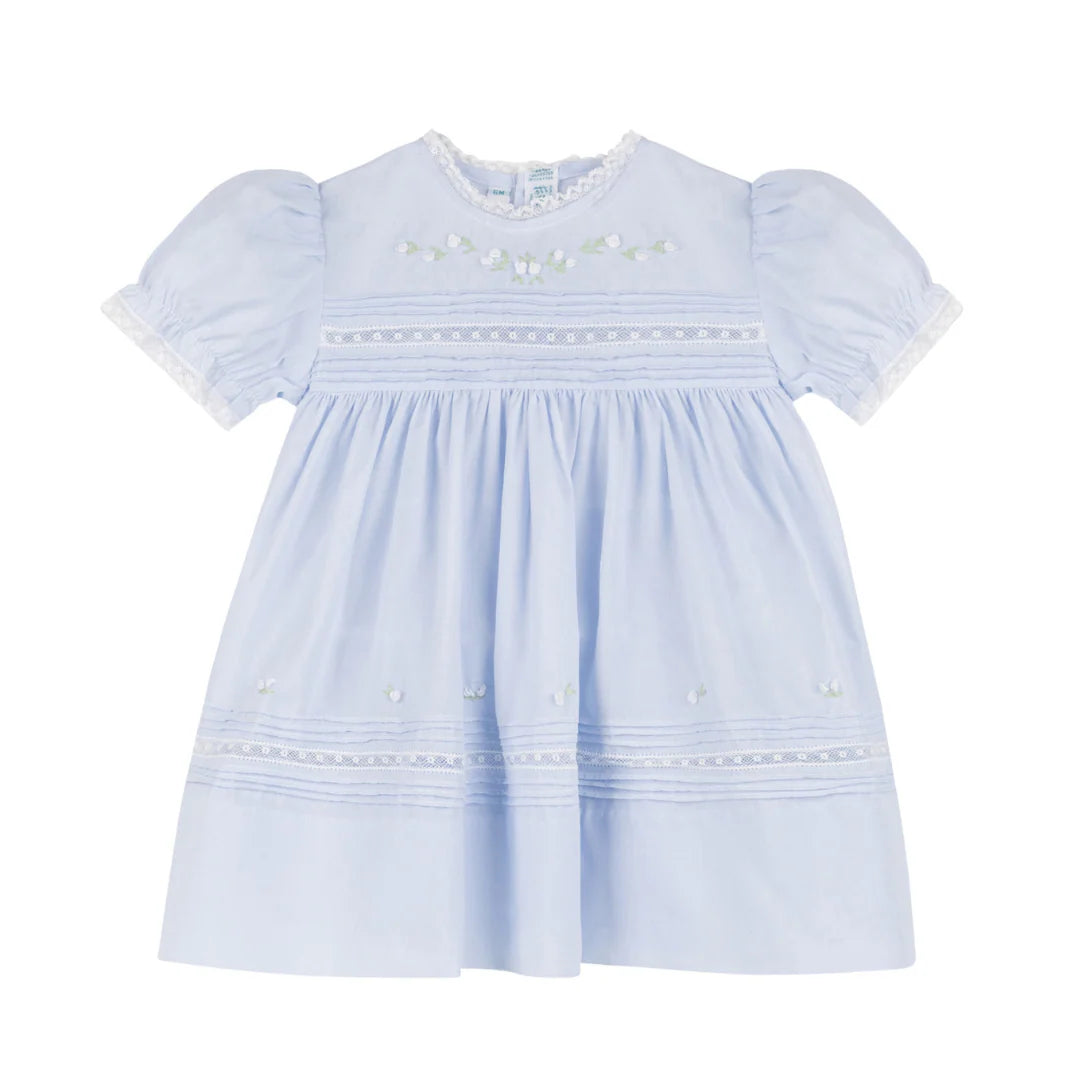 Feltman Floral Bullions Dress, Blue