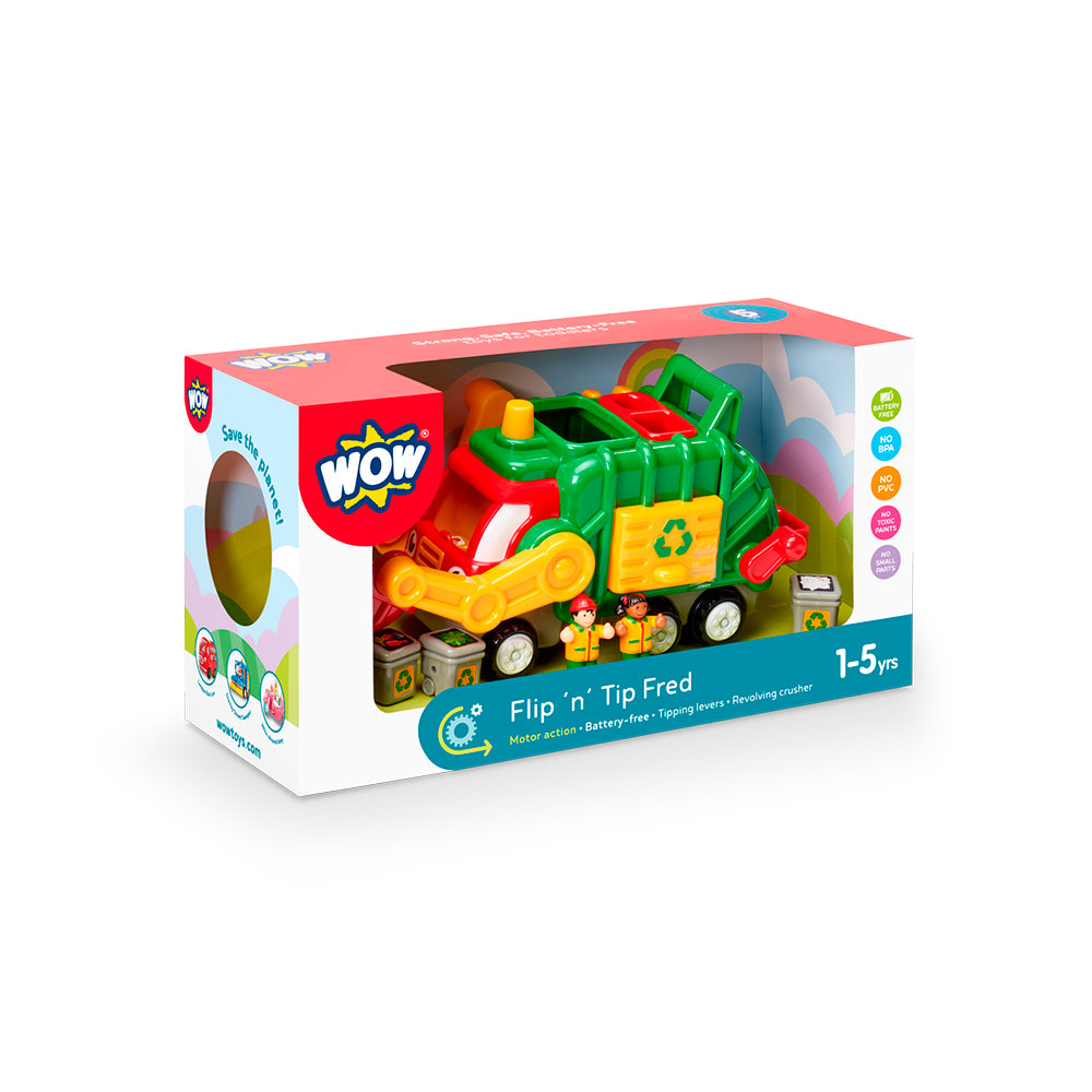 Flip 'n' Tip Fred Interactive Garbage Truck