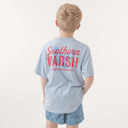 Youth Seawash Freedom Tee, Mist Blue