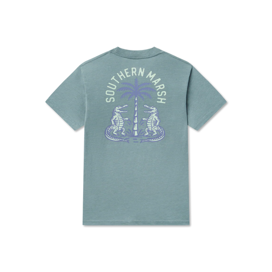 Youth Seawash Gator Palm Party Tee