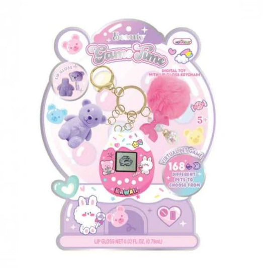 Virtual Pet Digital Toy w/Lip Gloss Keychain