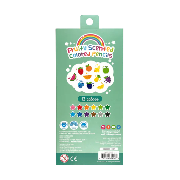 Yummy Yummy Scented Colored Pencils (Set of 12)