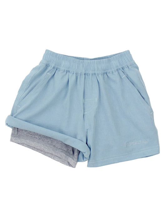 Boys Ace Short, Powder Blue