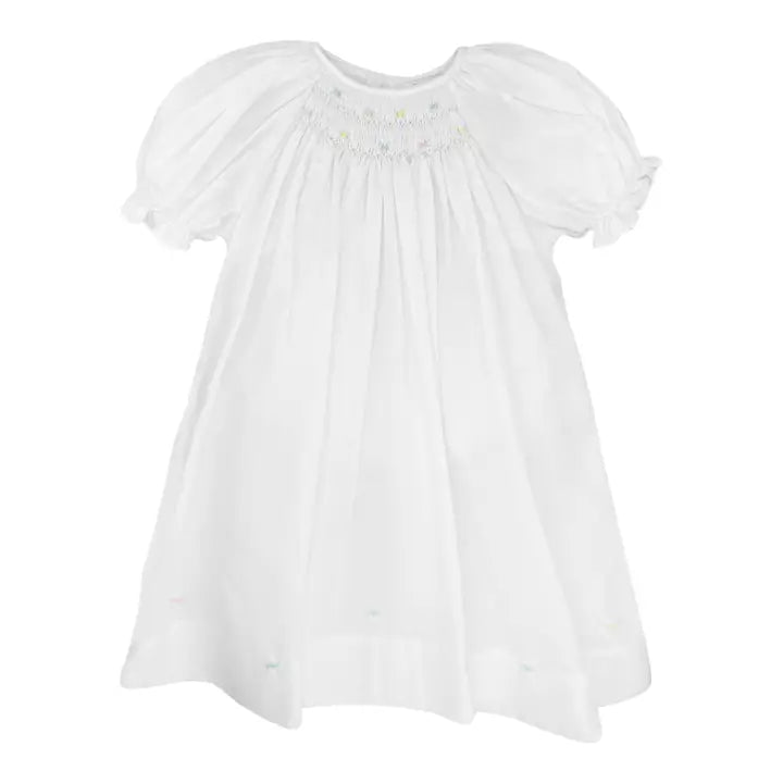 Daygown w/Embroidery Hem, White