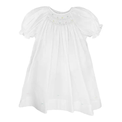 Daygown w/Embroidery Hem, White