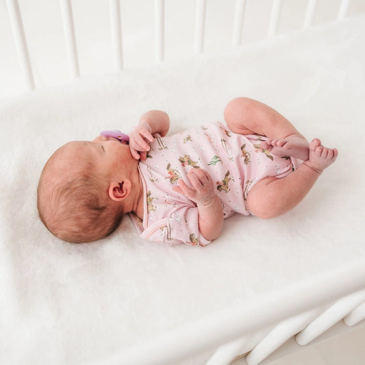 Little Wranglers Lap Bodysuit, Dusty Rose