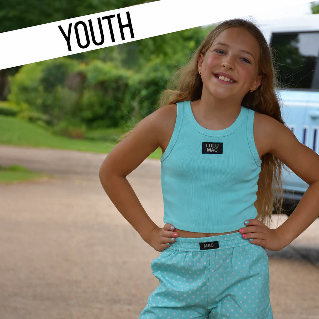 Kids LULU MAC Tank, Aqua