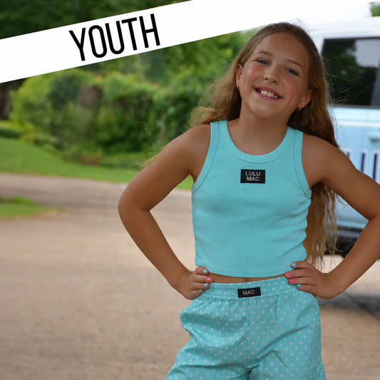 Kids LULU MAC Tank, Aqua