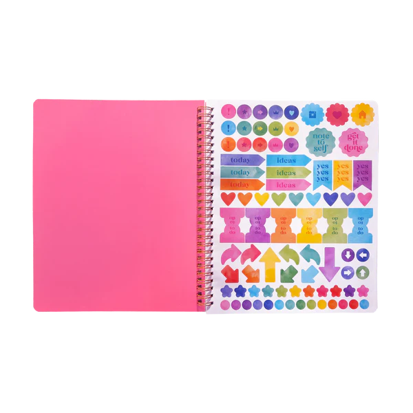 Artful Notes Notebook-Reverse Color, Take Notes Geoscape