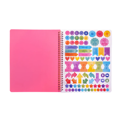 Artful Notes Notebook-Reverse Color, Take Notes Geoscape