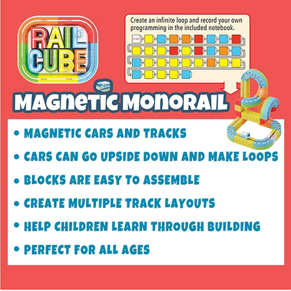 Rail Cube Magnetic Monorail Deluxe Set