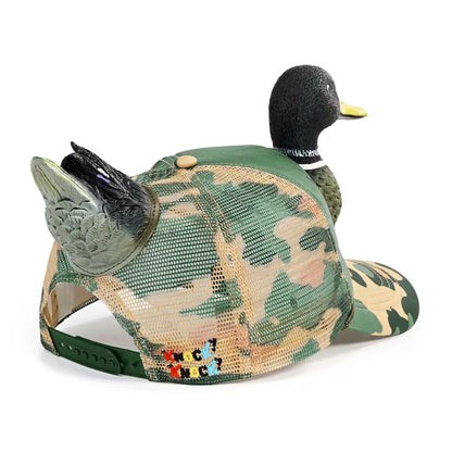 3D Animal Head Trucker Hat, Duck