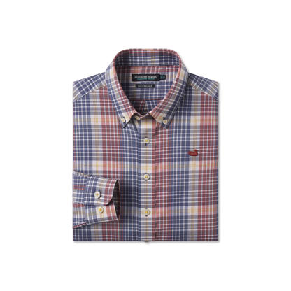 Youth Bayamon Performance Dress Shirt, Slate/BurntRed