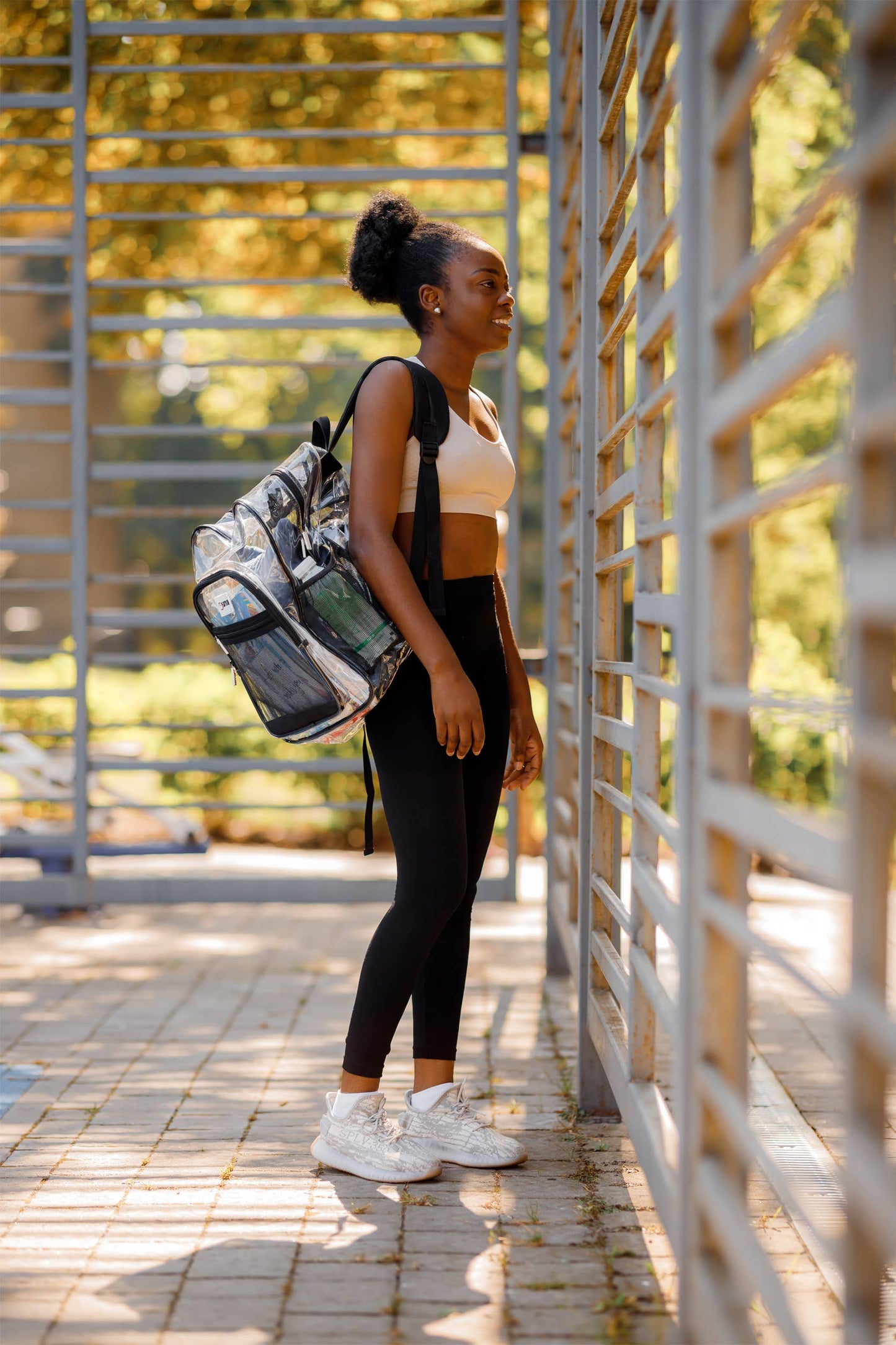 Clear Backpack For School XL | Top YKK® Zip | Black Rhino