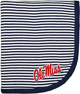 Ole Miss Stripe Baby Blanket