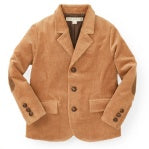 Boys Corduroy Blazer, Med Brown