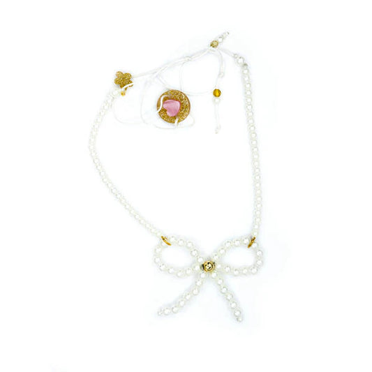 Bow French Pearl Necklace