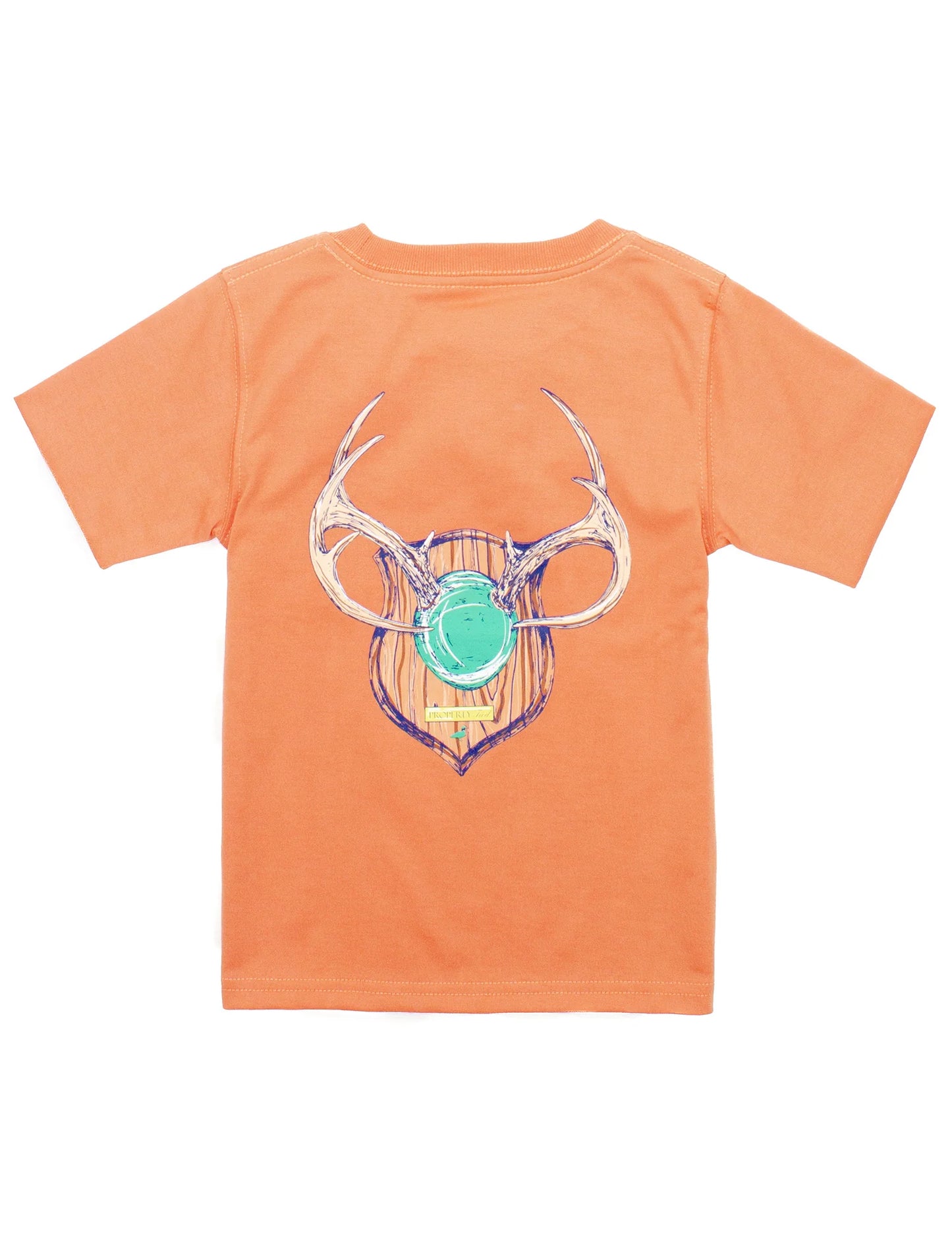 Boys Antler Mount SS Tshirt, Mango