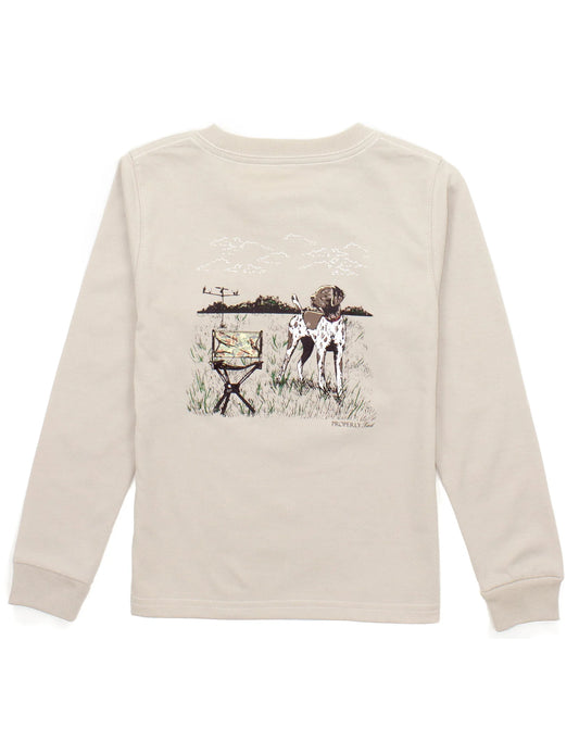 Boys Dove Hunt LS Tee, Linen