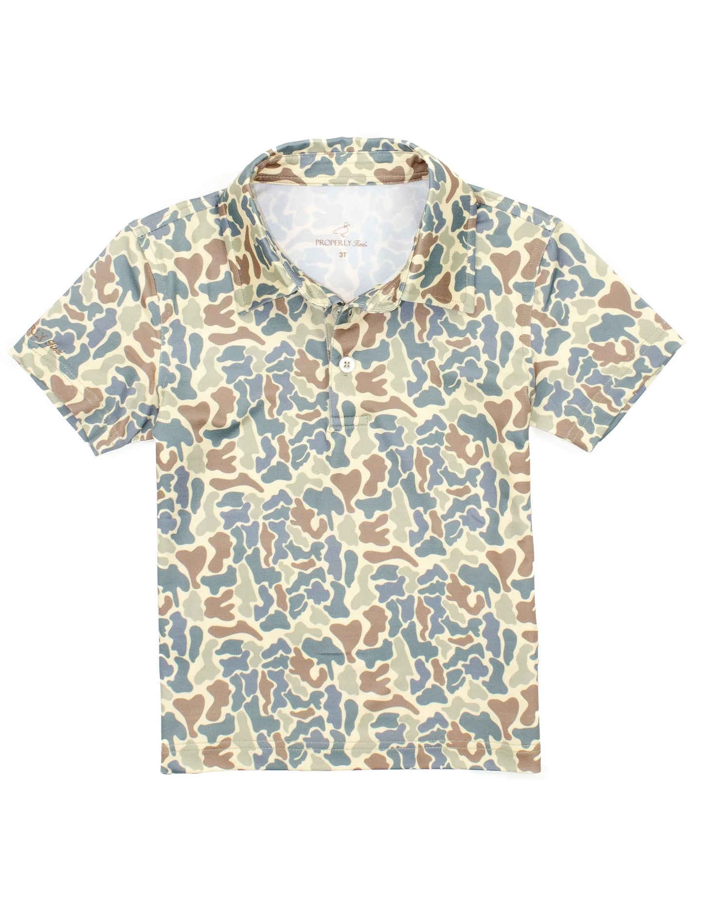 Boys Inlet Polo, Field Camo