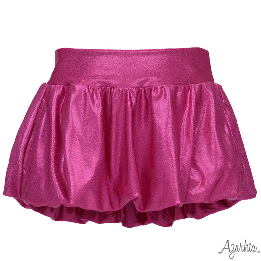 Shimmer Bubble Skort, Hot Pink