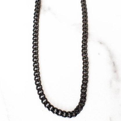 Classic Cuban Link Chain | Black