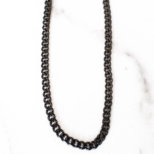 Classic Cuban Link Chain | Black