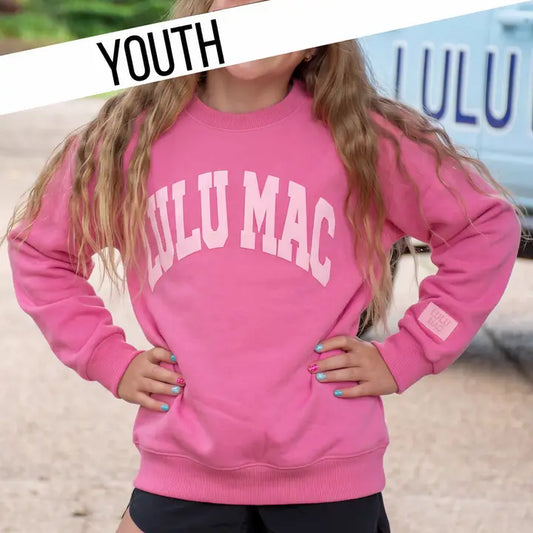 Kids LULU MAC Puff Sweatshirt, Pink/Pink