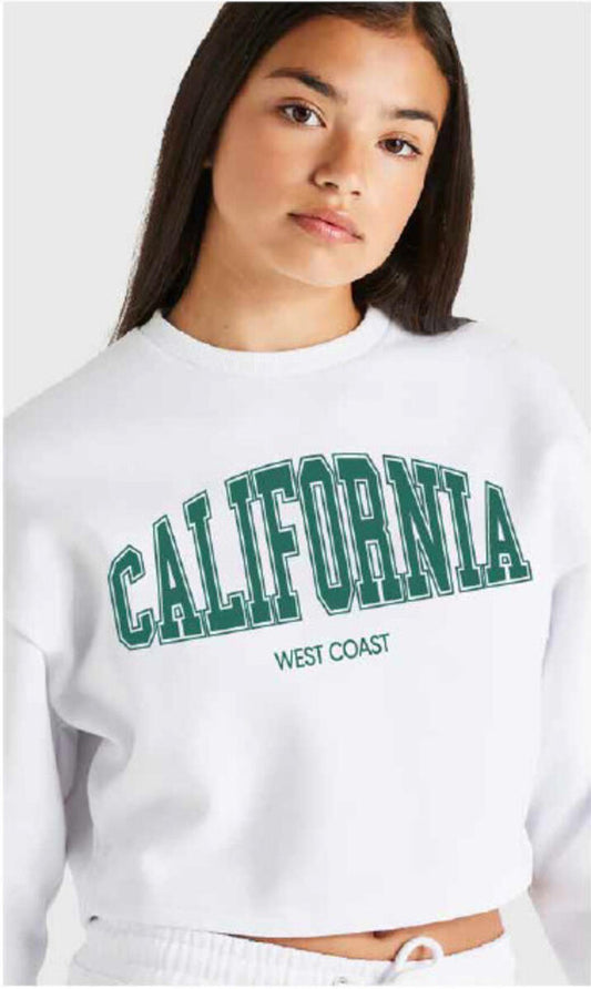 California West Coast Sweatshirt, White