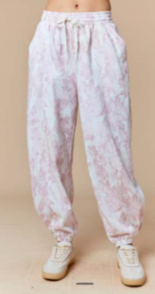 Leaf Camo Jogger, Pink