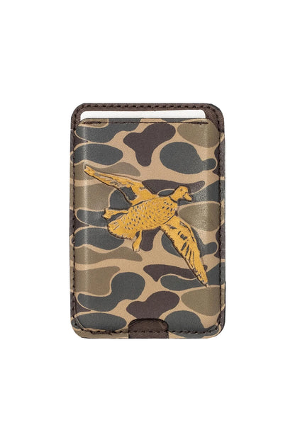 Magnetic Phone Wallet, Camo Mallard