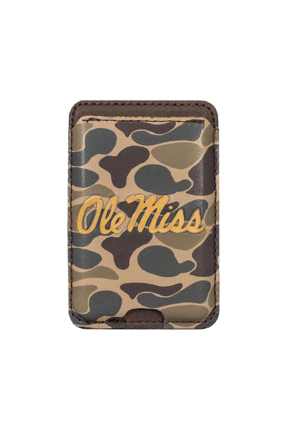 Magnetic Phone Wallet, Camo Ole Miss