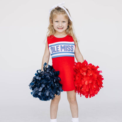 The Ole Miss | Bright Red Classic Cheer Dress