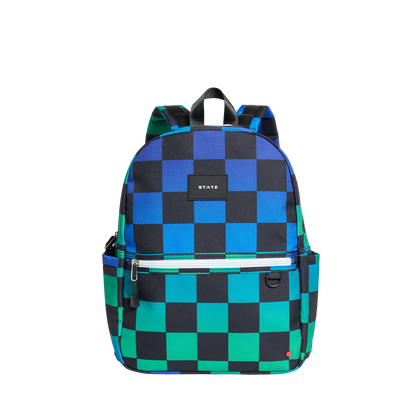 Kane Backpack, Blue Checkerboard