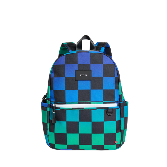 Kane Backpack, Blue Checkerboard