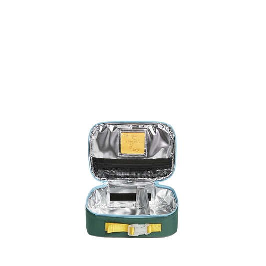 Rodgers Lunch Box, Blue Checkerboard