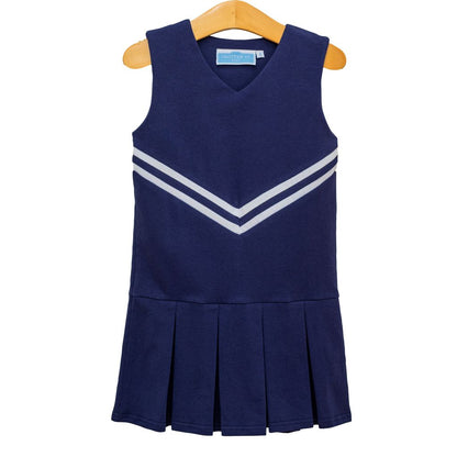 Knit Cheer Uniform Dress, Navy