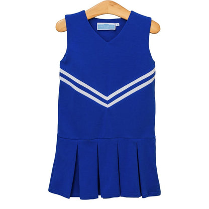 Knit Cheer Uniform Dress, Royal Blue