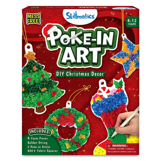 Poke in Art Diy Christmas Decor Holiday Craft For Kids