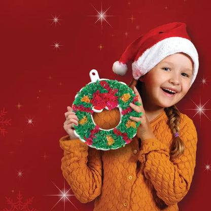 Poke in Art Diy Christmas Decor Holiday Craft For Kids