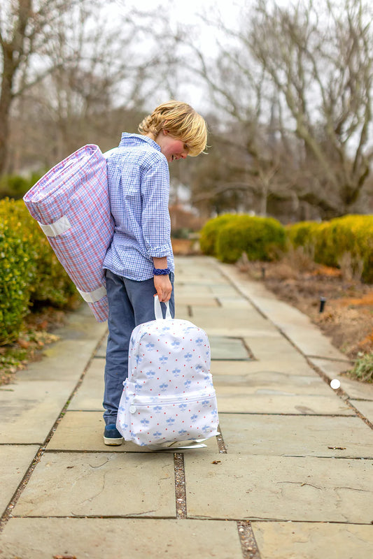 Classic Red Plaid Nap Mat