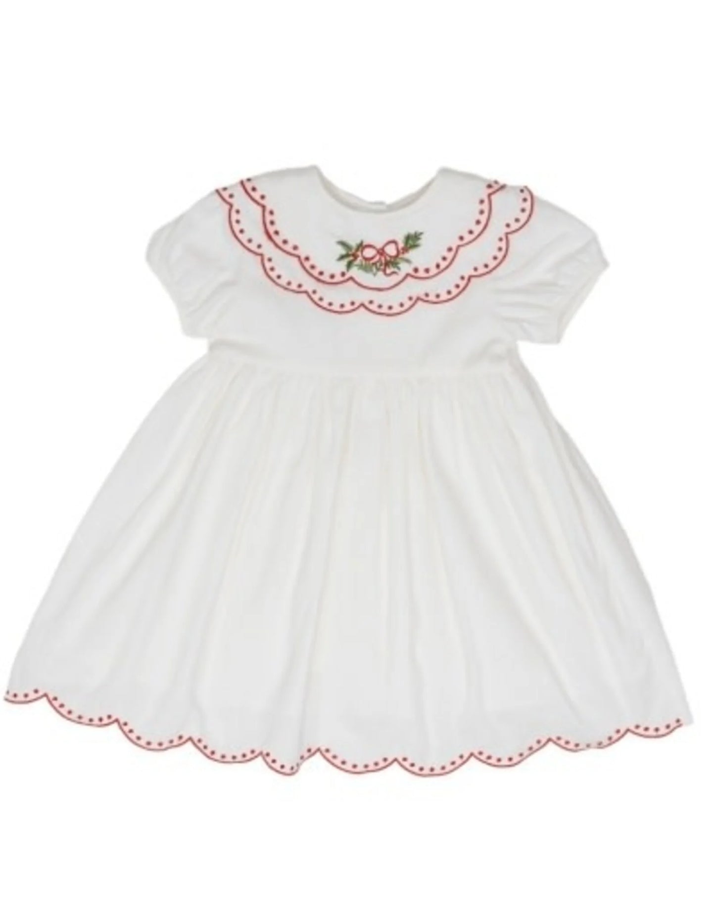 Collette Holly Wreath Dress, White