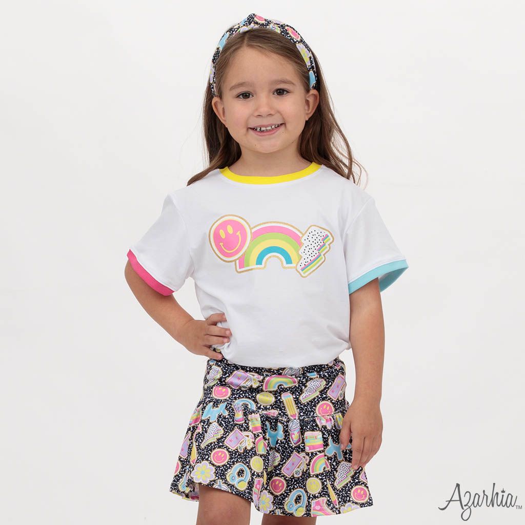 Composition Collage Gathered Skort