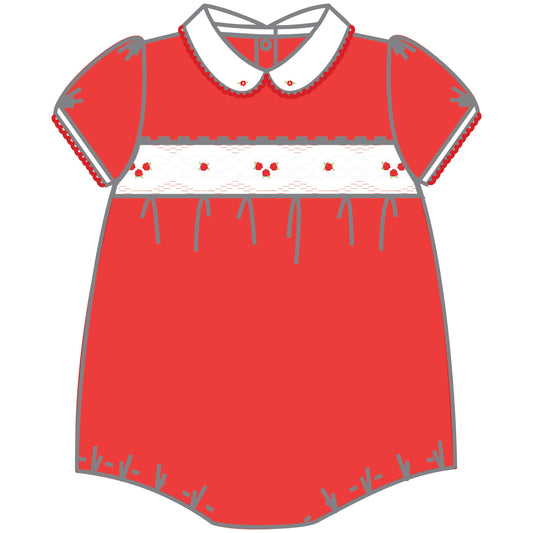 Cora Cooper Smock Collared S/S Girl Bubble