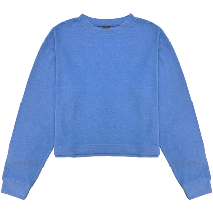 Cuddle Soft Crew Neck Sweatshirt, Blue Water