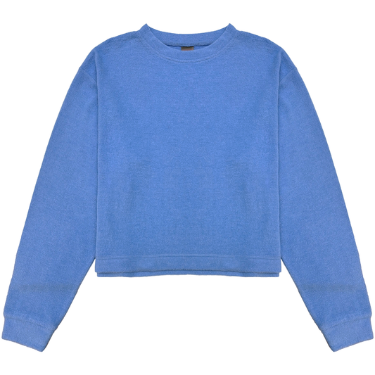 Cuddle Soft Crew Neck Sweatshirt, Blue Water