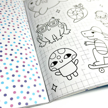 Stickiville: Color-In Sticker Book, Cute-A-Licious Doodles - 400+ Stickers