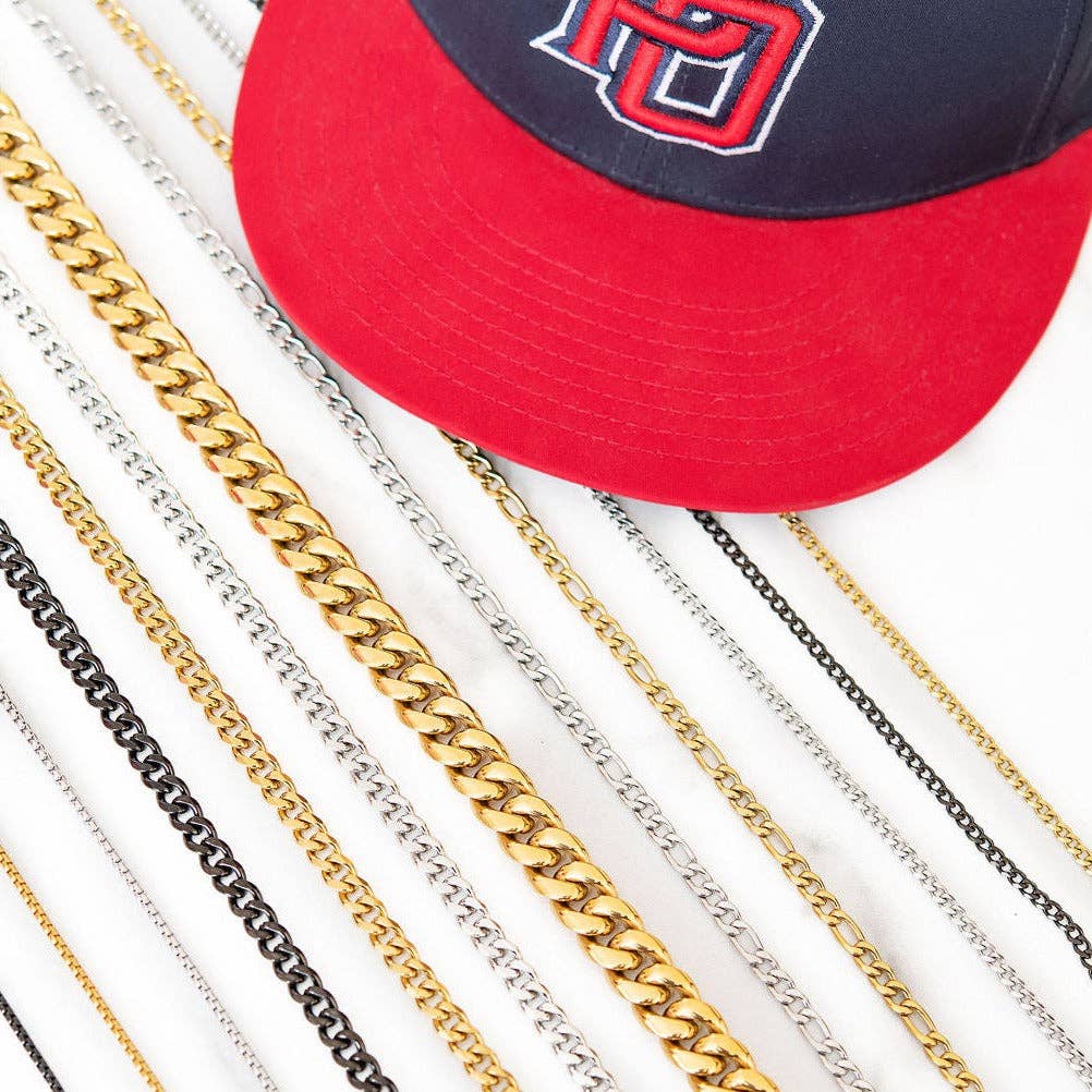 Thin Cuban Link Chain | Silver