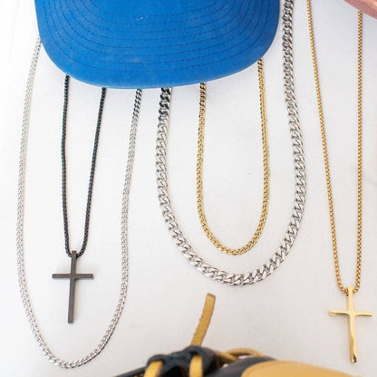 Thin Cuban Link Chain | Silver