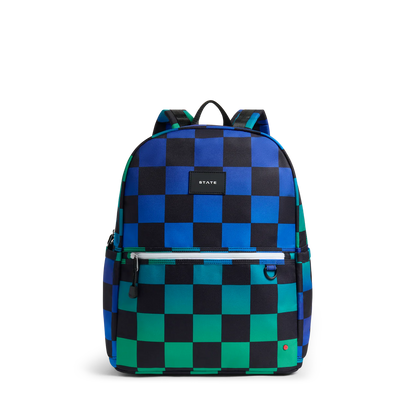 Kane Double Pocket Large Backpack, Checkerboard